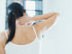 woman with neck pain
